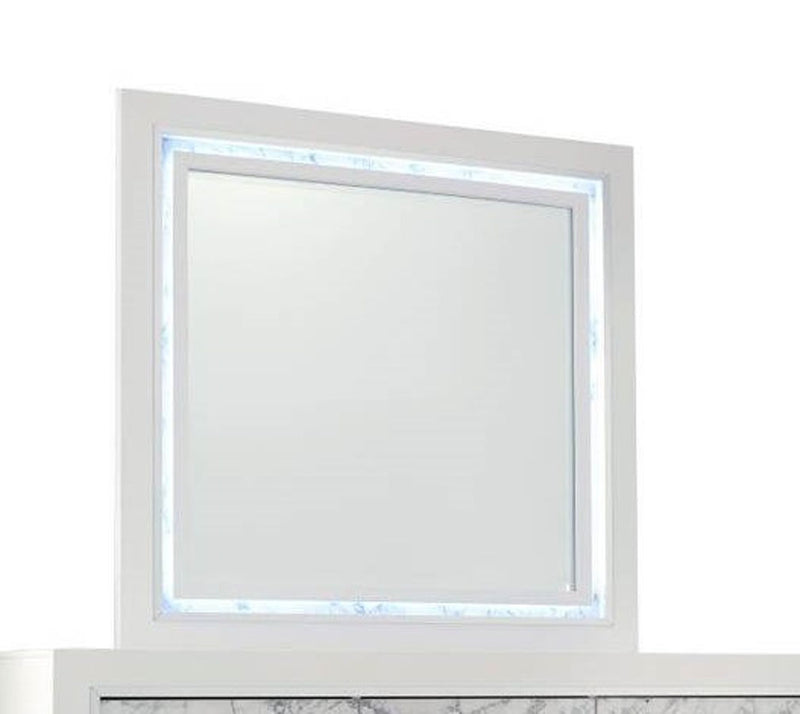 Global Furniture Santorini White Mirror
