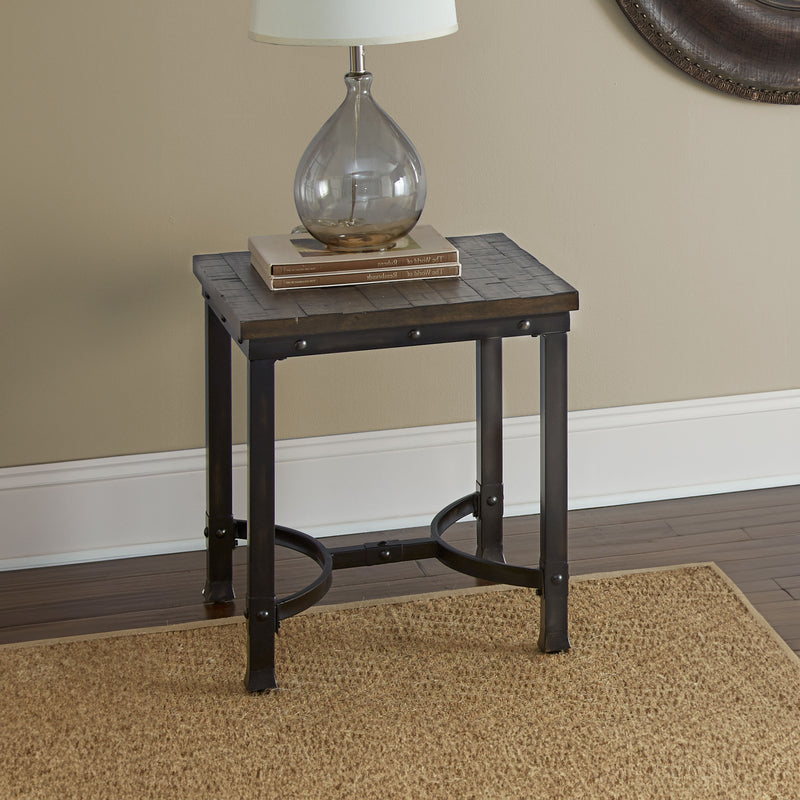 Steve Silver Ambrose Rustic Honey Square End Table