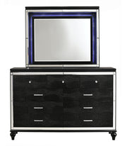 New Classic Furniture Valentino Black Lighted Mirror