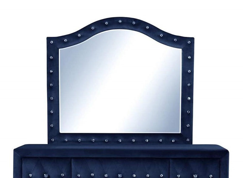 Galaxy Home Sophia Blue Wood Mirror