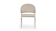 2 Galaxy Home Ruby Beige Metal Steel Legs Chairs