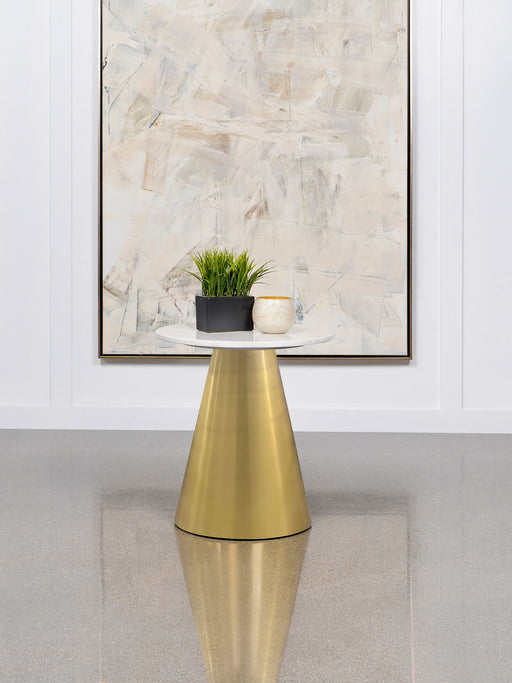 Coaster Furniture Avon White End Table