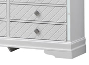 Glory Furniture Verona Sleek Silver Champagne Modern Dresser