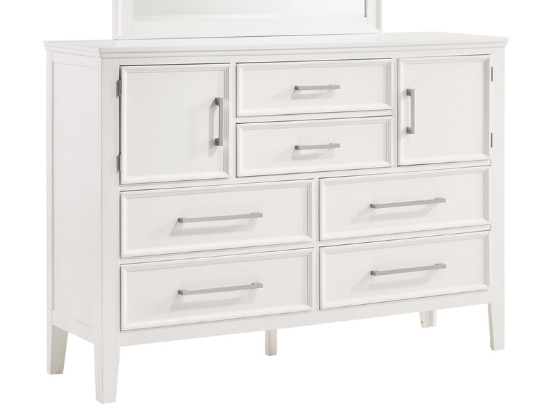 New Classic Furniture Andover White Dresser