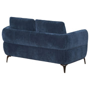 Coaster Furniture Lively Blue Track Arm Loveseat