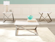 Steve Silver Zurich White Cocktail Tables