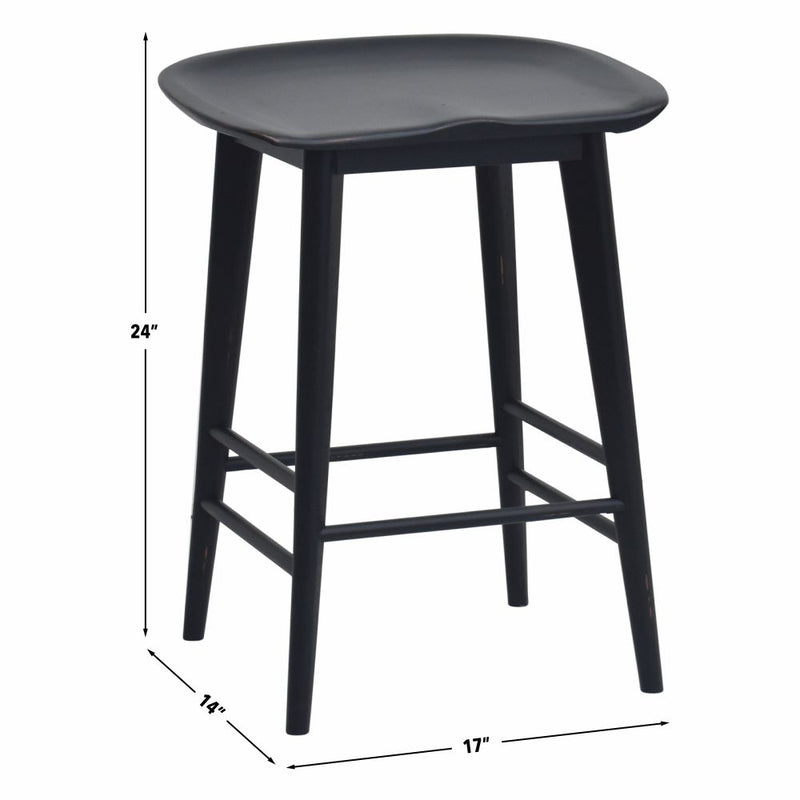 Steve Silver Hilton Black Counter Stool