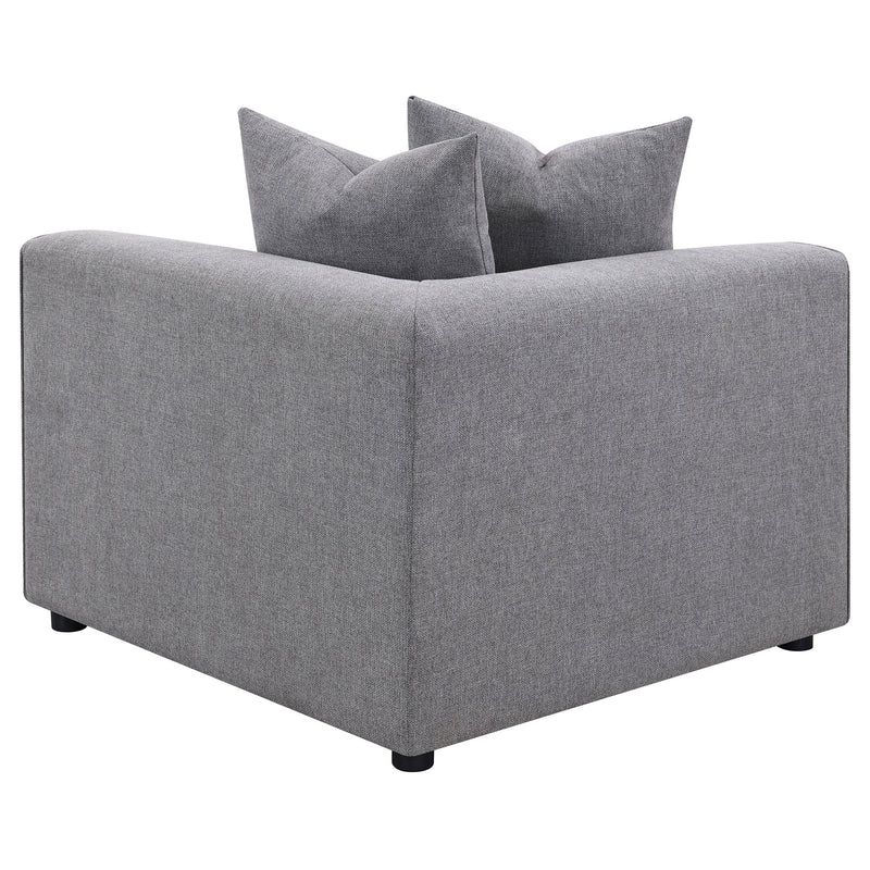 Coaster Furniture Jennifer Grey Tight Seat Corner Chair