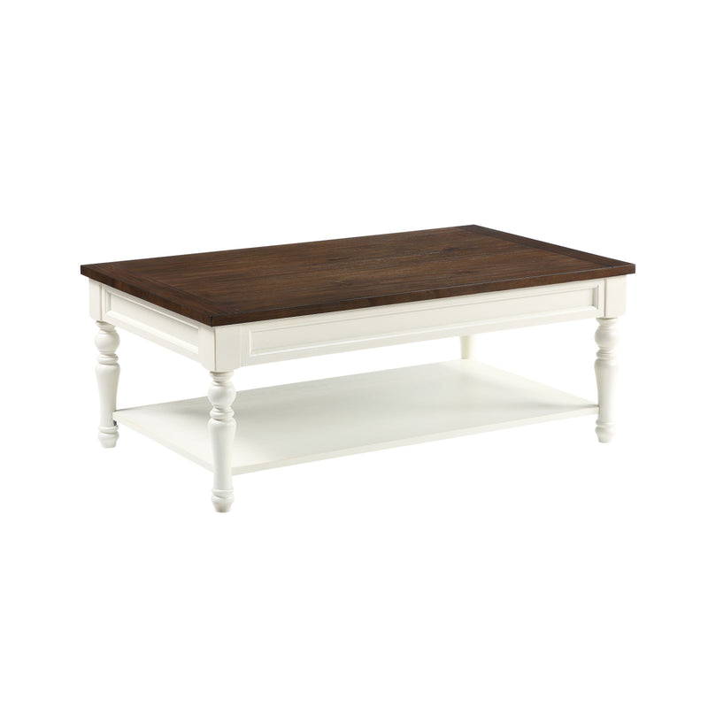 Steve Silver Joanna Ivory Mocha Coffee Table