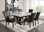 Steve Silver Finley Ebony White 7pc Dining Room Set