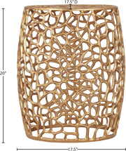 Meridian Furniture Priya Gold End Table