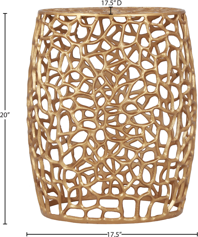 Meridian Furniture Priya Gold End Table