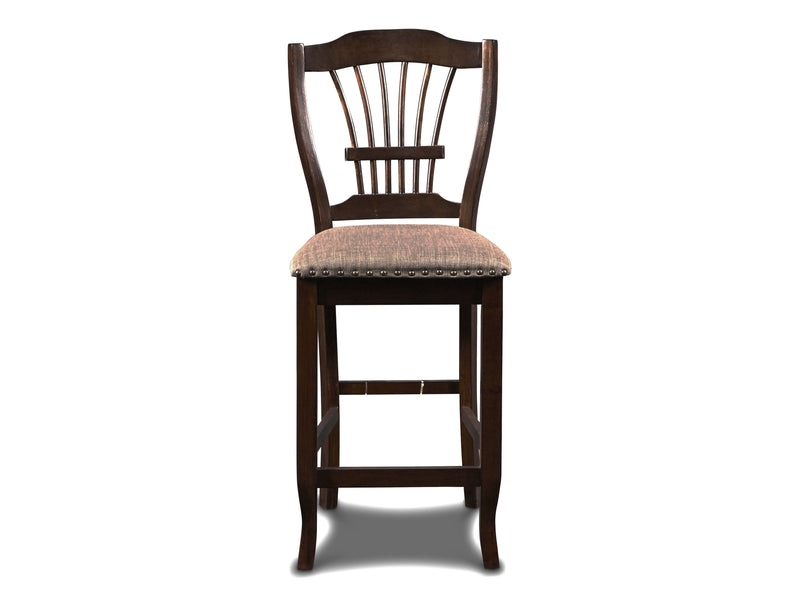 2 New Classic Furniture Bixby Black Espresso Counter Height Chairs