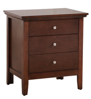 Glory Furniture Hammond Cappuccino 3 Drawers Nightstand