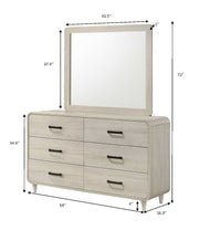 Crown Mark Nyomi White Dresser Top