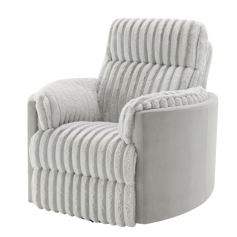 Acme Furniture Emee Gray Swivel Glider Recliner
