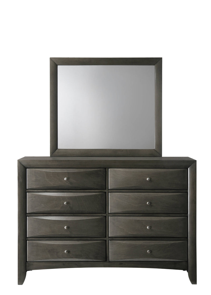 Crown Mark Emily Grey Mirror