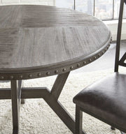 Steve Silver Alamo Gray Round Dining Table