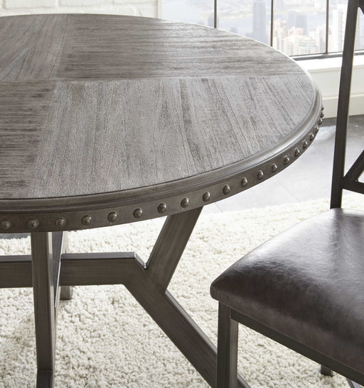 Steve Silver Alamo Gray Round Dining Table