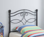 Coaster Furniture Callie Matte Black Twin Metal Headboard with Frame