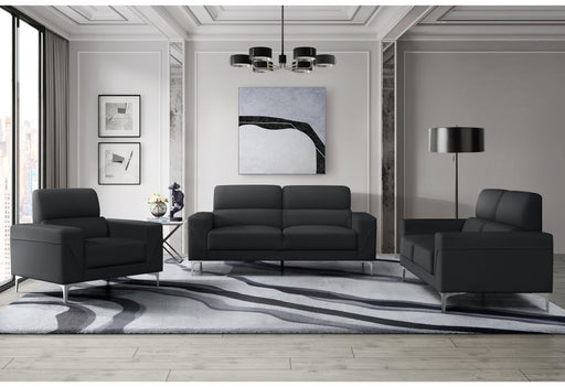 Global Furniture U6109 Black 3pc Living Room Set