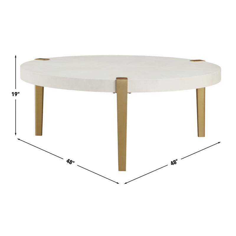 Steve Silver Gracie White 3pc Coffee Table Set