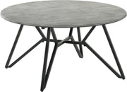 Coaster Furniture Hadi Cement 3pc Coffee Table Set