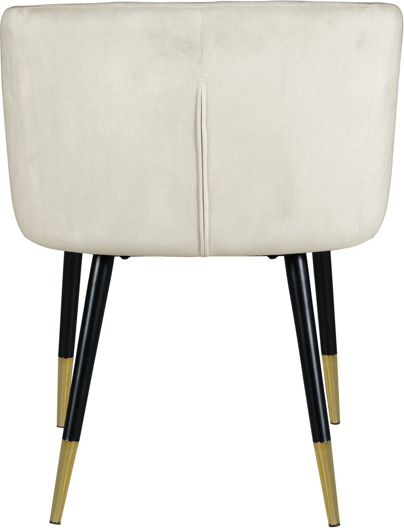 Meridian Furniture Louise Black Velvet Dining Chair