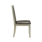 2 New Classic Furniture Lumina Silver Gray Dining Chairs