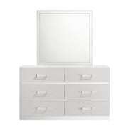 New Classic Furniture Europa White Dresser and Mirror