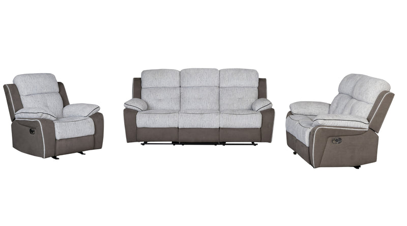 Global Furniture U5050 Grey Reclining Sofa