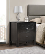 Glory Furniture Burlington Black Nightstand