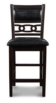 New Classic Furniture Gia Brown Round 5pc Counter Height Set