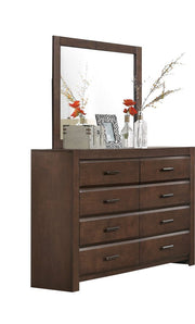 Home Elegance Erwan Espresso Dresser and Mirror