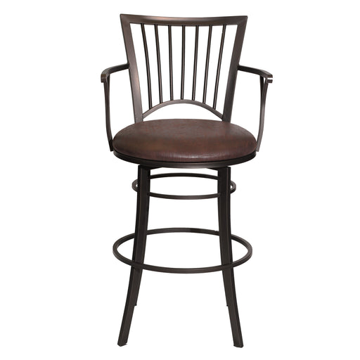 Steve Silver Bayview Dark Brown Swivel Barstool