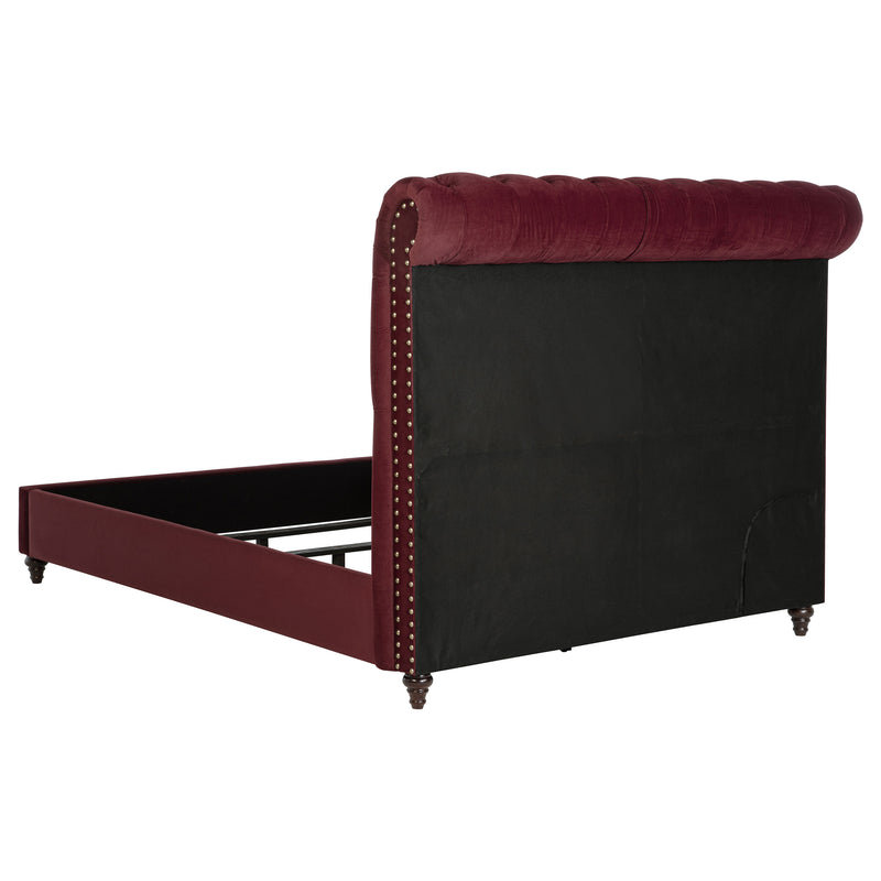 Coaster Furniture Devon Wine Red Queen Panel Bed