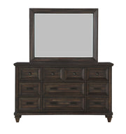 New Classic Furniture Sevilla Walnut Dresser and Mirror