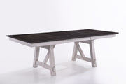 New Classic Furniture Maisie White Brown Dining Table