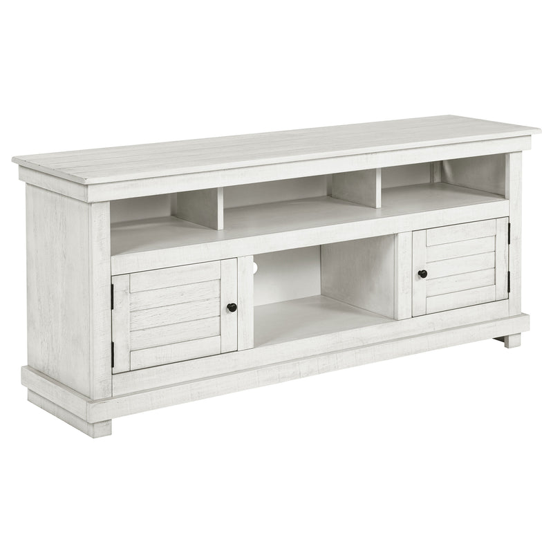 Coaster Furniture Payne Distressed White 60 Inch TV Stand
