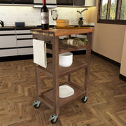 Steve Silver Belden Grey Kitchen Cart