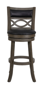 New Classic Furniture Manchester Gray Black PU 29 Inch Bar Stool