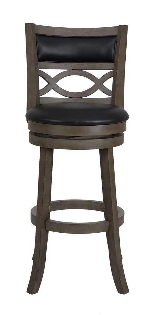New Classic Furniture Manchester Gray Black PU 29 Inch Bar Stool