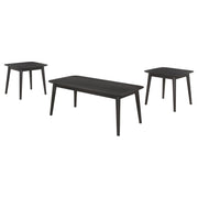 Coaster Furniture Radley Black 3pc Coffee Table Set