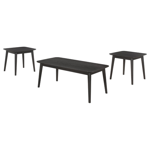 Coaster Furniture Radley Black 3pc Coffee Table Set