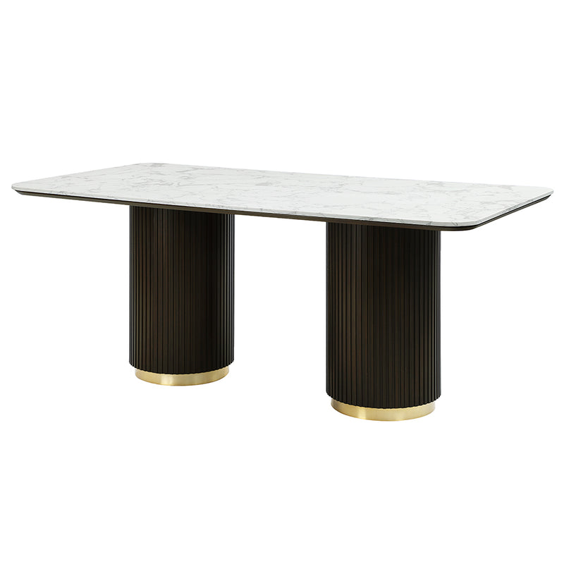 Acme Furniture Clayten White Espresso Dining Table