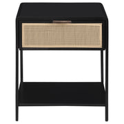 Coaster Furniture Amherst Black Bedside Table