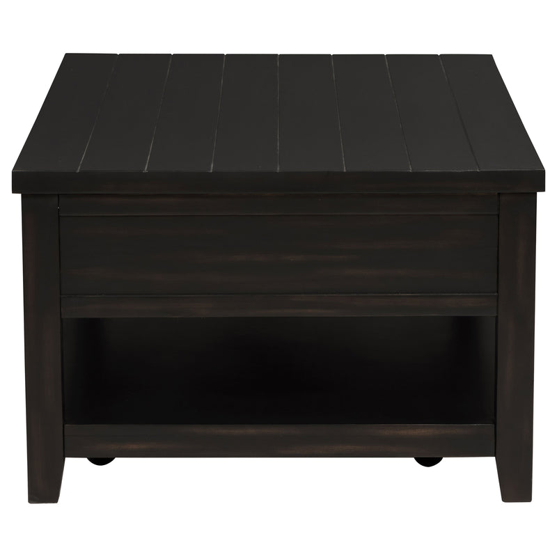 Coaster Furniture Concord Distressed Java Black Coffee Table