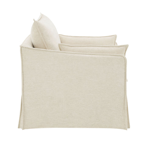 Acme Furniture Shane Beige Chair with 2 Pillows