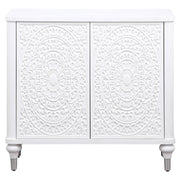 Coaster Furniture Cardella Distressed White Accent Cabinet
