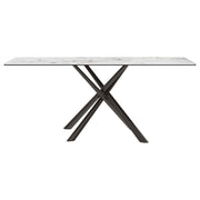 Coaster Furniture Carvell Mirage White Rectangular Dining Table